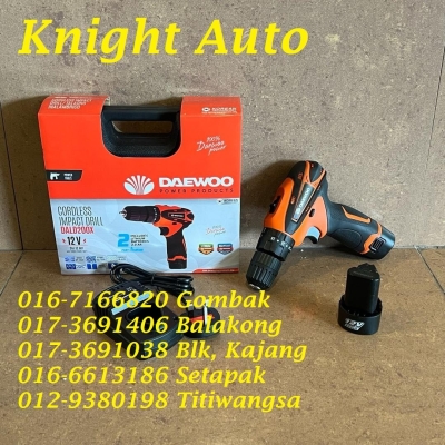 Daewoo DALD200X Cordless Impact Drill 12V c/w 2 Battery & 1 Charger ID35027