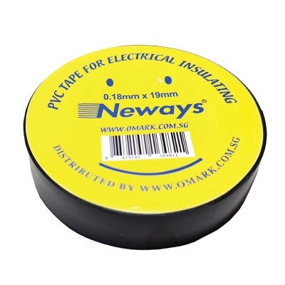 NEWAYS Insulation Tape (Black)(0.18mm x 19mm) - 00496K