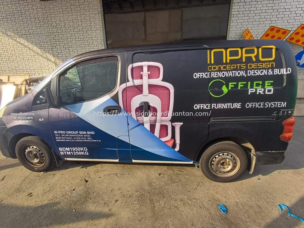 INPRO CONCEPTS DESIGN VAN STICKER AT KEMAMAN