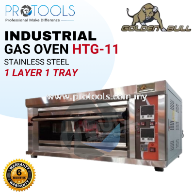 GOLDEN BULL HTG-11 INDUSTRIAL / COMMERCIAL ECONOMICAL GAS OVEN | 1 LAYER 1 TRAY 