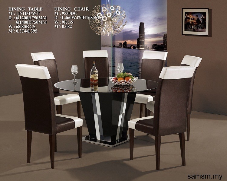 Dining Set - SL-1171DT + SL-9530DC Dining Set Furniture Choose Sample / Pattern Chart