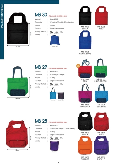 Multipurpose Bag MB30 MB29 MB28