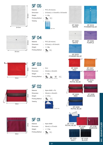 SEMINAR FOLDER SF01 SF02 SF03 SF04 SF05