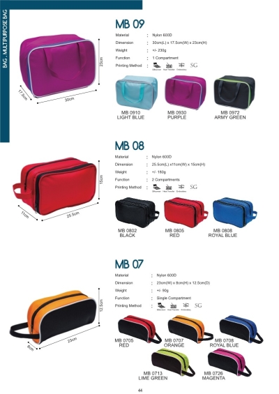 Multipurpose Bag MB09 MB08 MB07