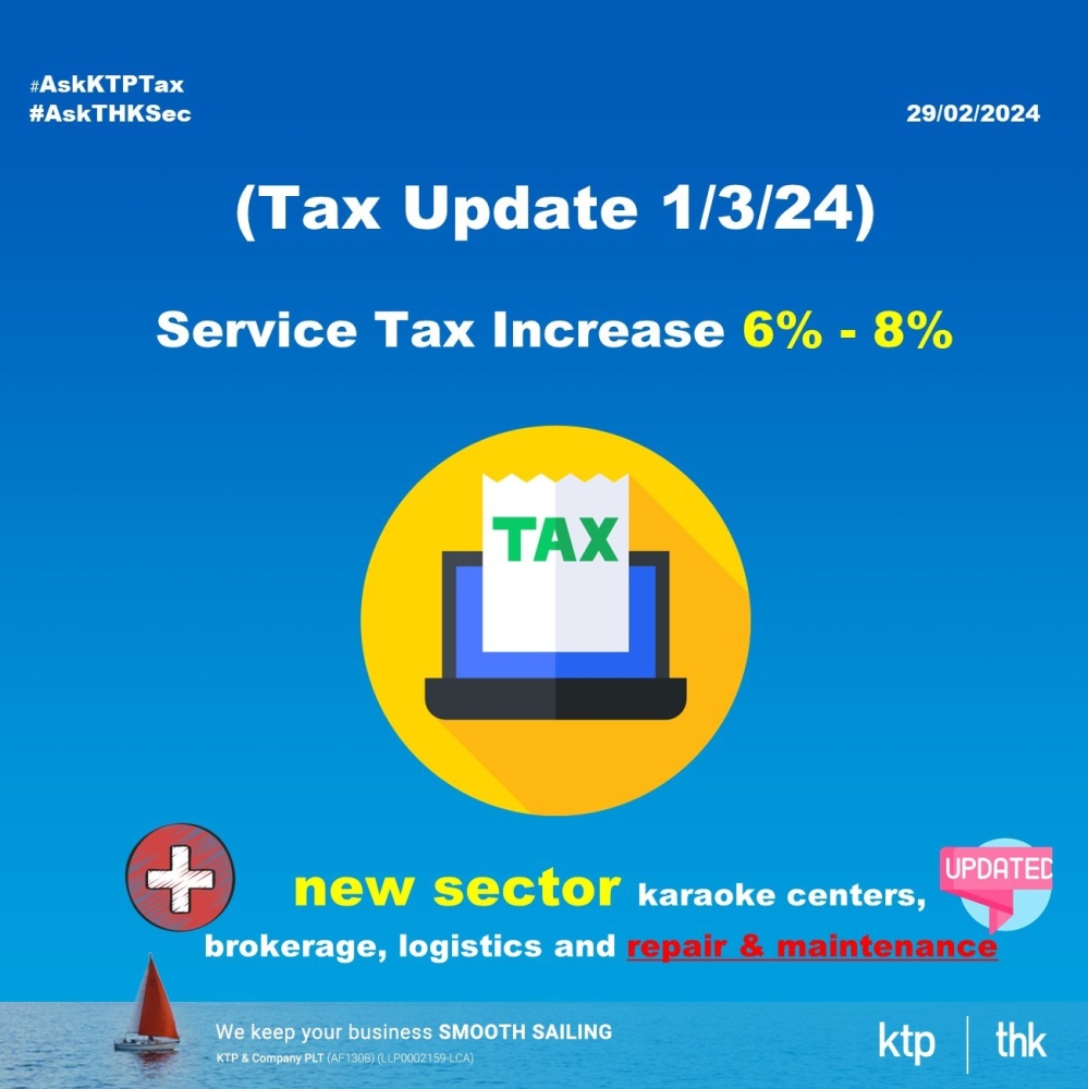 Service Tax Increase To 8%