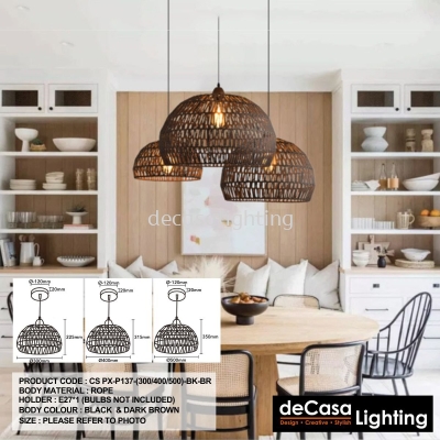 MODERN PENDANT LIGHT P137-(300/400/500) 