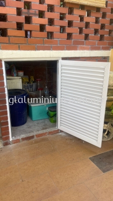 aluminum louvre door + door frame @jalan Hilir Dua Taman Ampang Hilir,Kg Pandan Dalam,KL