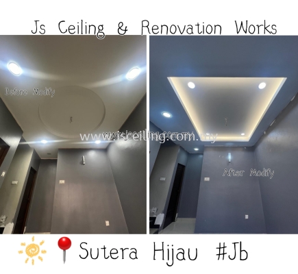 Cornice Ceiling Design #Sutera Hijau #Jb #Dining Hall Modify Ceiling #Included. Wiring #And Installation #Free On-Site Quotation #Free On- Site Measurement 