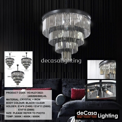 MODERN CRYSTAL PENDANT LIGHT (H3-13822)