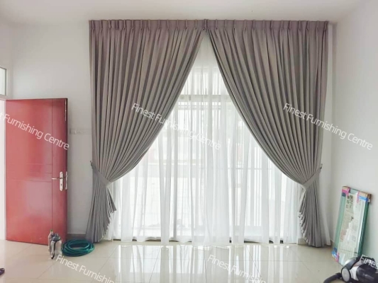 Night curtain, Sunblock curtain, Simple design curtain- Skudai,Johor,Singapore