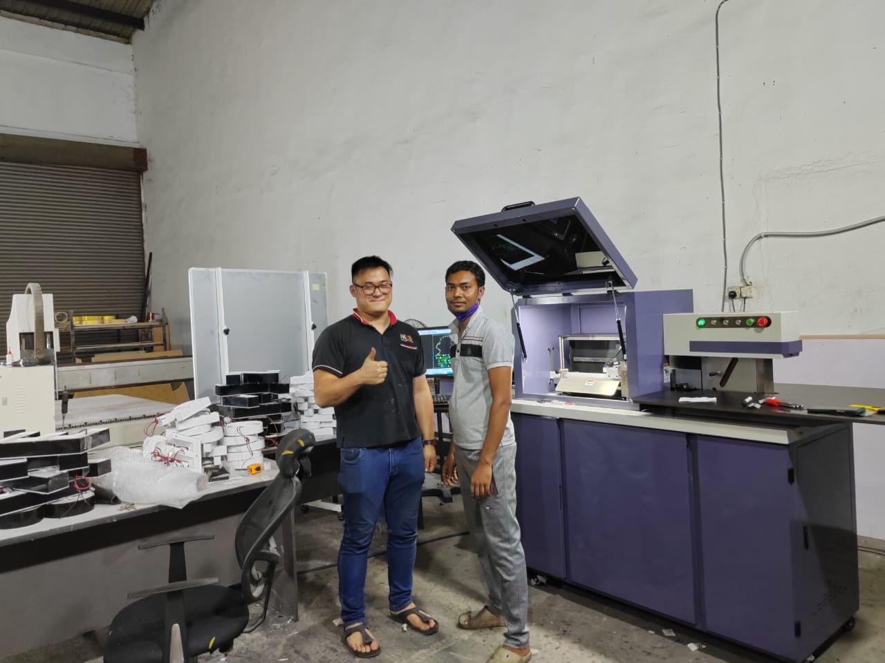 DELIVERY LETTERING BENDING MACHINE & FIBRE LASER WELDING MACHINE TO RAWANG & KLANG