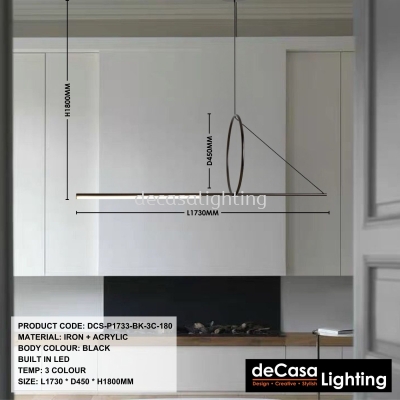 MODERN LONG LINEAR PENDANT (DCS-P1733)