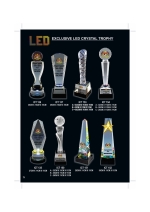 LED CRYSTAL PLAQUES & TROPHY ICT136 - ICT152