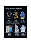 EXCLUSIVE SPECIAL DIE CUT CRYSTAL PLAQUE  ISP107 ISP712 ICP714 Crystal Plaques & Trophy Trophy