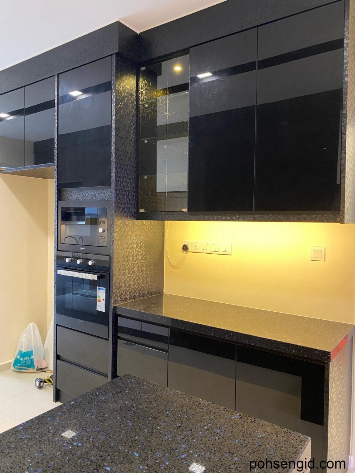 Kabinet Dapur Pintu Kaca 5G ARA SENDAYAN Kabinet Dapur Pintu 4G Kabinet Dapur Rujukan Reka Bentuk UbahSuai Malaysia