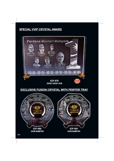 SPECIAL AWARD VVIP CRYSTAL AWARD ICP079 - ICP081