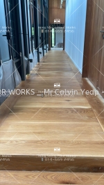 Wood Flooring _ White Color Coating 