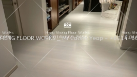 Wood Flooring _ White Color Coating 