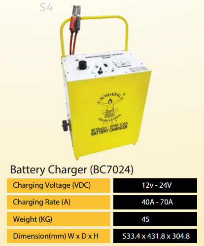 SUMO-KING DC BATTERY CHARGER (BC7024)