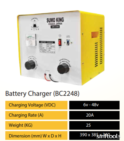 SUMO-KING DC BATTERY CHARGER (BC2248)