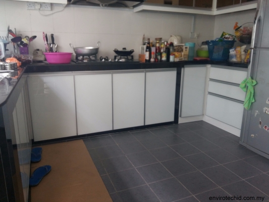 Kabinet Dapur Pintu Kaca 3G - Cheras / Kajang