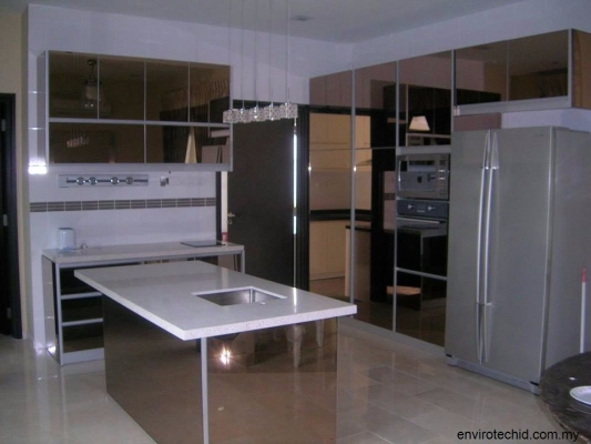 Kabinet Dapur Pintu Kaca 3G - Cheras / Kajang