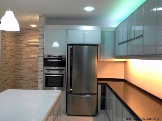 3G Glass Door Kitchen Cabinet - Cheras / Kajang