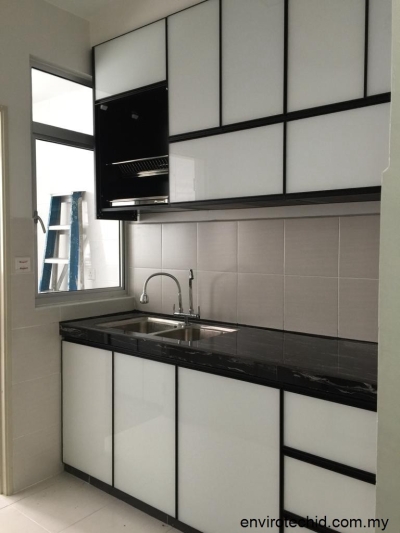 3G Glass Door Kitchen Cabinet - Cheras / Kajang