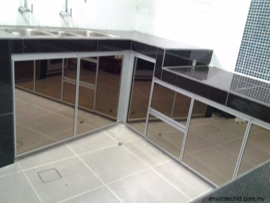 3G Glass Door Kitchen Cabinet - Cheras / Kajang