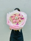 Smiley Pinky Baby Breathe Bouquets -Fresh Flowers 