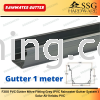 PVC GUTTER PIPE 1METER Rainwater Gutter Building Materials