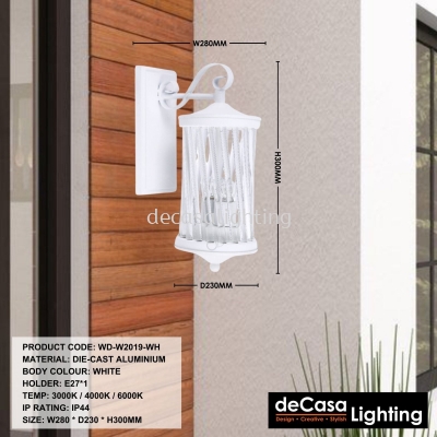 OUTDOOR WALL LIGHT (W2019)