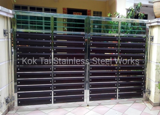 Stainless Steel Mix Glass Gate - Johor Bahru