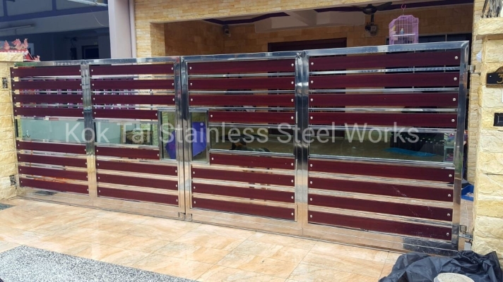 Stainless Steel Mix Glass Gate - Johor Bahru