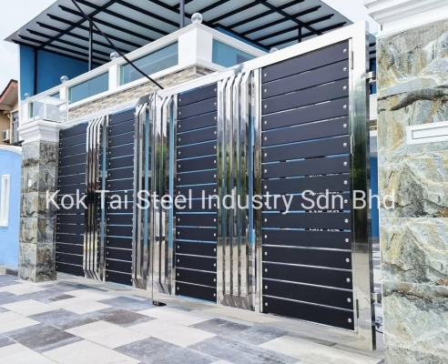 Stainless Steel Mix Plank Gate - Johor Bahru