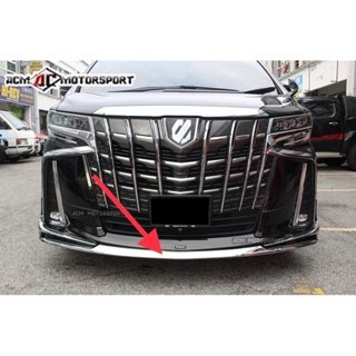 Toyota Alphard 2018 front skirt chrome