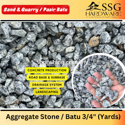 Batu Concrete 3/4'' / Aggregate stone 3/4'' (ʯͷ)