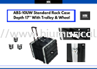 ABS-10UW Standard Rack Case Depth 17' With Trolley & Wheel Rack with Wheels Rack Case & Accessories Accessories