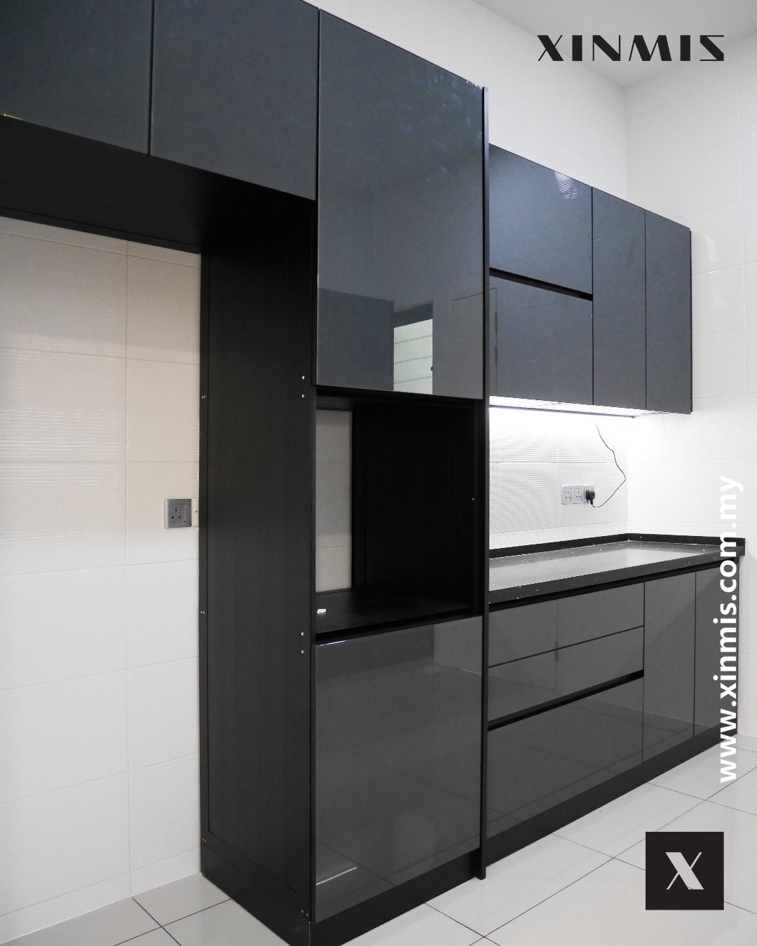 Modern Elegant Kitchen Cabinet Design - Selangor Modern Kitchen Cabinet Kitchen Malaysia Reference Renovation Design 
