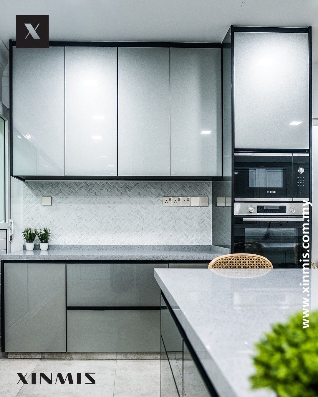 Modern Elegant Kitchen Cabinet Design - Selangor Modern Kitchen Cabinet Kitchen Malaysia Reference Renovation Design 