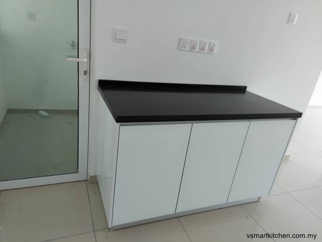 Kabinet Dapur Pintu Kaca - Pulau Pinang Kabinet Dapur Pintu Kaca Dapur Rujukan Reka Bentuk UbahSuai Malaysia