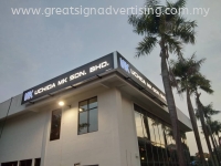 OFFICE 3D LED FRONTLIT BOX UP LETTERING SIGNBOARD MANUFACTURER AT BALAKONG, CHERAS