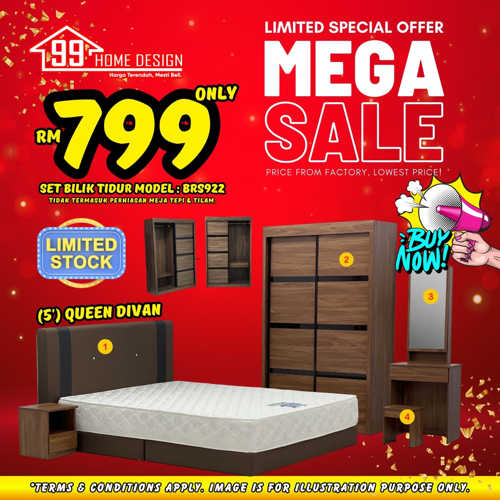 Bedroom Set RM799++