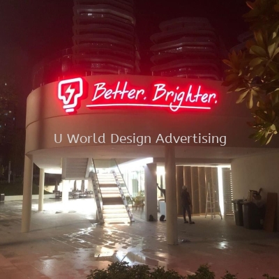 3D Box UP LED Frontlit Lighting Signage | Shop Lot Shopping Mall Cafe Restaurant | Supplier Manufacture Installer Installation Service Malaysia