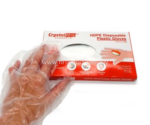 Crystalwrap glove hdpe