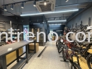 Bicycle retail shop Renovation and Carpentry works in PJ KL Selangor Malaysia #plywood #melamine  #veneer #spray paint #laminate #customize #sliding door #glass door #swing door #built in #nyatoh #oak #carcass #panel #fluted panel #drawer #partition #box up #shelves #open shelves #table #solid surface #quartz stone #rubber wood #renovation #carpentry #cabinet #storage #wiring works #plaster ceiling works #gypsum board Bicycle Retail Shop @ TTDI KL Commercial Renovation