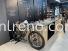 Bicycle retail shop Renovation and Carpentry works in PJ KL Selangor Malaysia #plywood #melamine  #veneer #spray paint #laminate #customize #sliding door #glass door #swing door #built in #nyatoh #oak #carcass #panel #fluted panel #drawer #partition #box up #shelves #open shelves #table #solid surface #quartz stone #rubber wood #renovation #carpentry #cabinet #storage #wiring works #plaster ceiling works #gypsum board Bicycle Shop Renovation