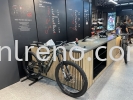 Bicycle retail shop Renovation and Carpentry works in PJ KL Selangor Malaysia #plywood #melamine  #veneer #spray paint #laminate #customize #sliding door #glass door #swing door #built in #nyatoh #oak #carcass #panel #fluted panel #drawer #partition #box up #shelves #open shelves #table #solid surface #quartz stone #rubber wood #renovation #carpentry #cabinet #storage #wiring works #plaster ceiling works #gypsum board Bicycle Retail Shop @ TTDI KL Commercial Renovation