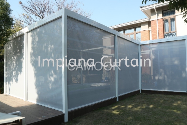 Outdoor Rain Shed Zip Blinds Supplier at Kajang, Sungai Long