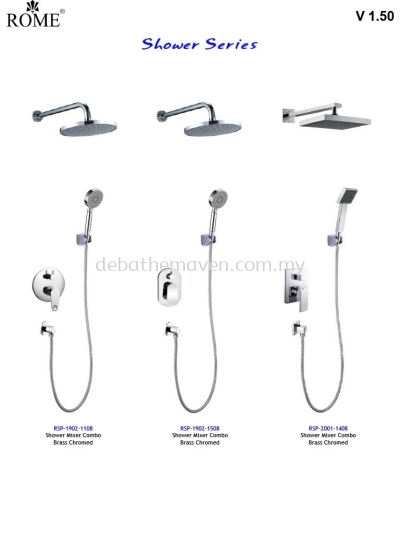 BRAND: ROME (CONCEALED SHOWER&BATH MIXER COMBO SET)